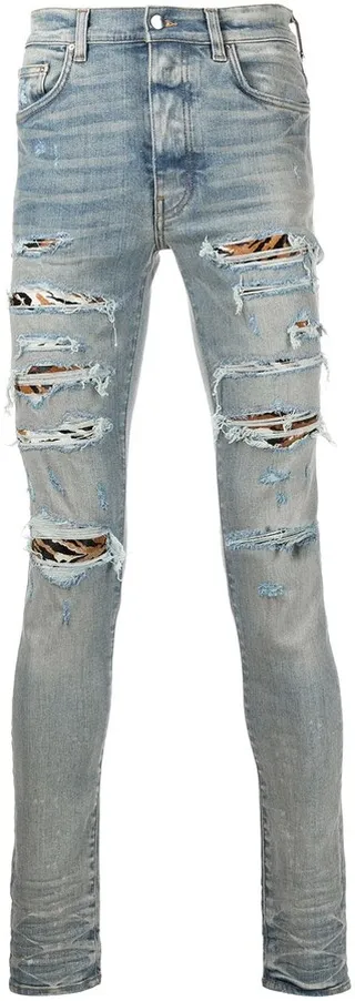 MX1 distressed skinny jeans