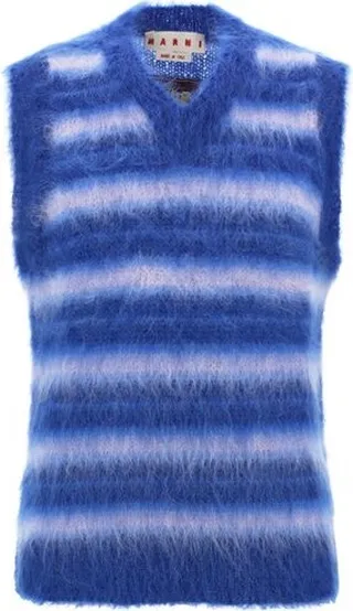 Marni V-Neck Striped Vest