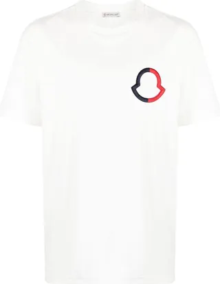embroidered-logo detail T-shirt