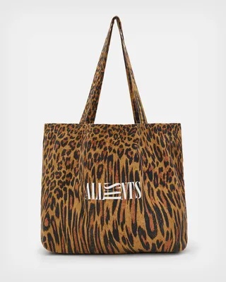 Oppose Distorted Shopper Tote Bag - Goldtone Yellow
