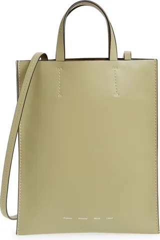 Small Twin Leather Tote