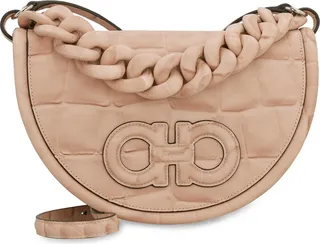 Salvatore Ferragamo Aura Chain-Linked Shoulder Bag