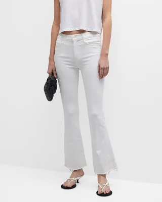 The Weekender Frayed Flare-Leg Jeans