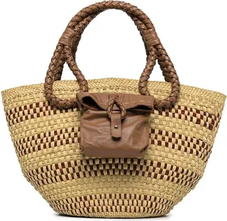 Woven Raffia Tote Bag