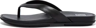 Gracie Wider-Fit Leather Flip-Flops