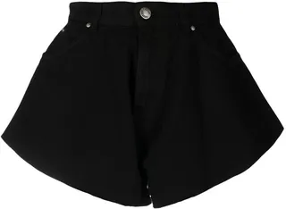 Raw-Cut Hem Shorts