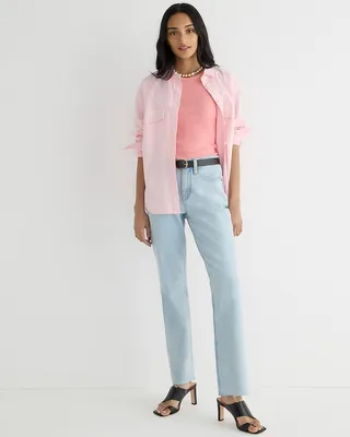 Tall full-length demi-boot jean in Clear Water wash