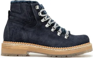 Camelia Suede & Shearling Short Hiker Boots