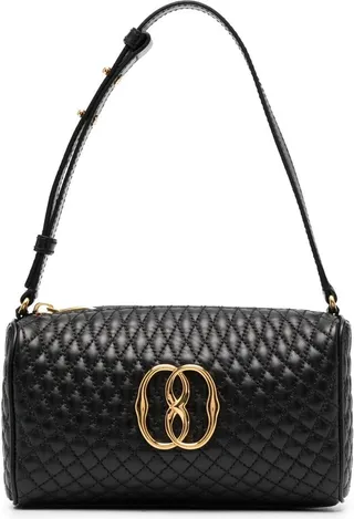 Logo-Plaque Leather Bag