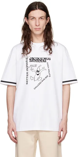 Jacquemus White 'Le T-Shirt Banana' T-Shirt