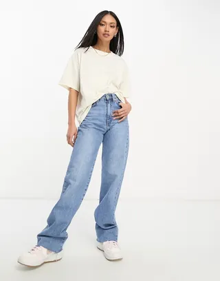 ASOS DESIGN oversized t-shirt in cream