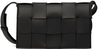 Bottega Veneta Black Cassette Shoulder Bag