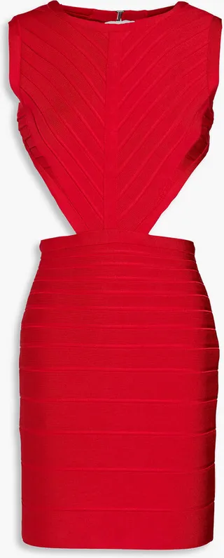 Cutout bandage mini dress