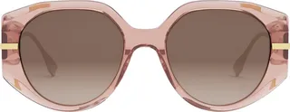 graphy 54mm Gradient Oval Sunglasses