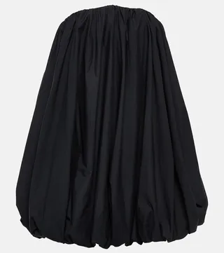 Polline strapless poplin minidress