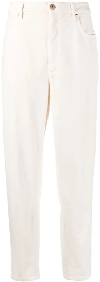 Straight-Leg Cut Trousers