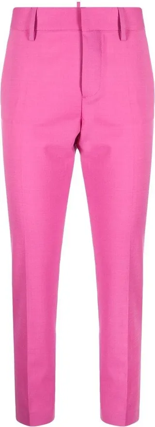 Slim-Cut Cropped Trousers
