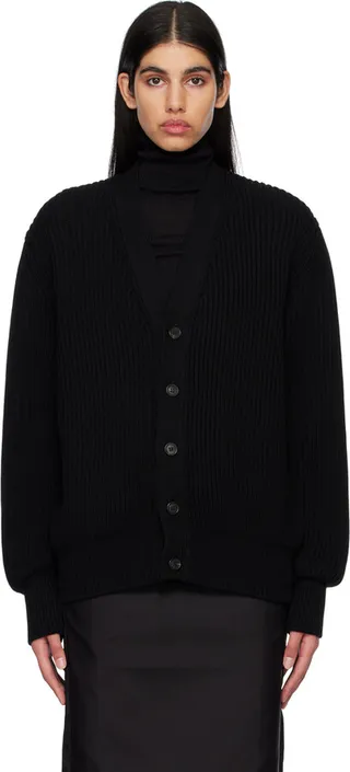 WARDROBE.NYC Black Relaxed Cardigan