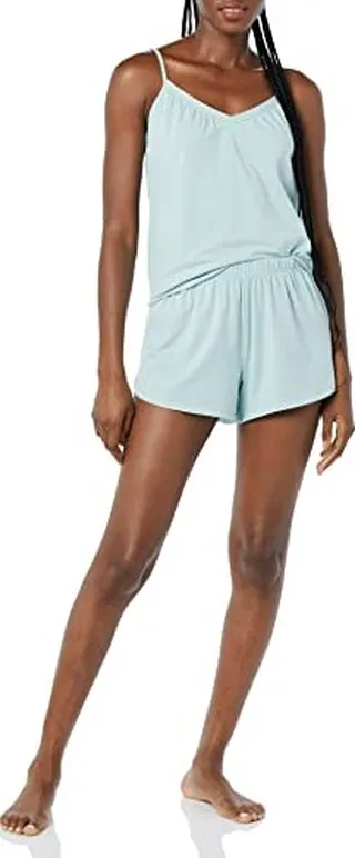 Amazon Essentials Women's Knit Jersey Cami Short Pajama Set