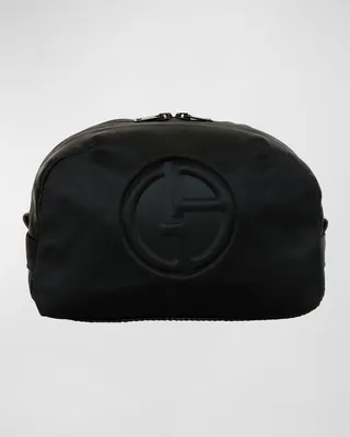 Men's Logo-Embossed Nylon Pouch