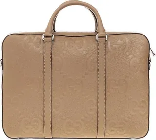 Gucci Monogrammed Leather Briefcase