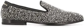 Rhinestone Studded Loafers