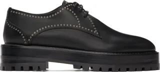 ALAÏA Black Eyelet Trekking Derbys