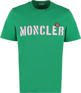 Moncler Logo Printed Crewneck T-Shirt