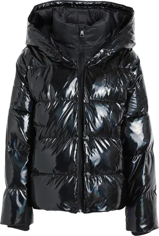 Recycled Iridescent Down Jackt Down Jacket Black