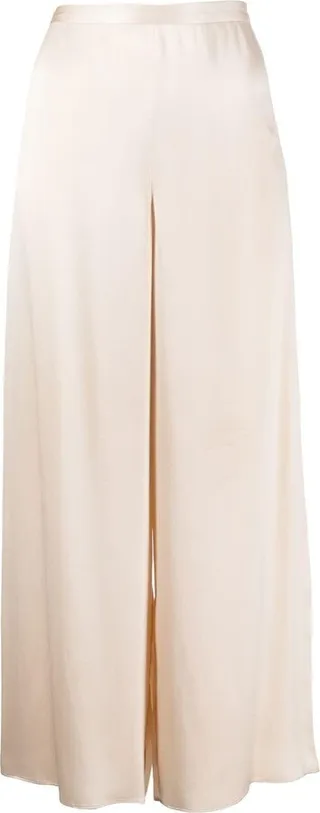 Wide-Leg Cropped Culotte Trousers