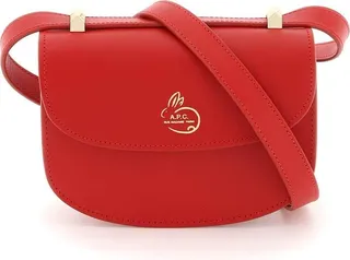 A.P.C. Logo Printed Mini Geneve Crossbody Bag