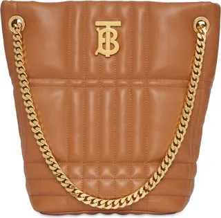 Small Lola quilted leather bucket bag