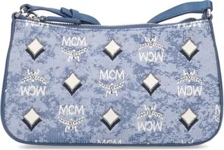 MCM Aren Vintage Monogram Jacquard Shoulder Bag