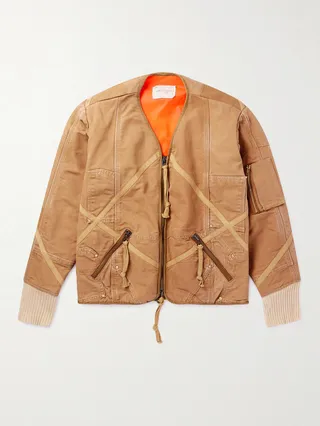 Cotton-Canvas Bomber Jacket
