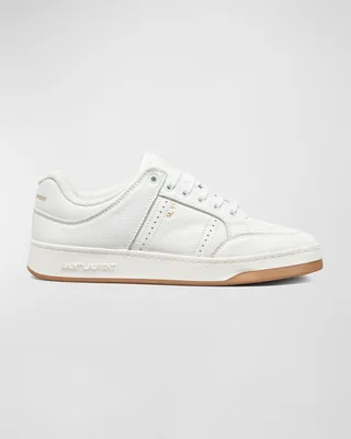 Men's SL61 Perforated Leather Low-Top Sneakers