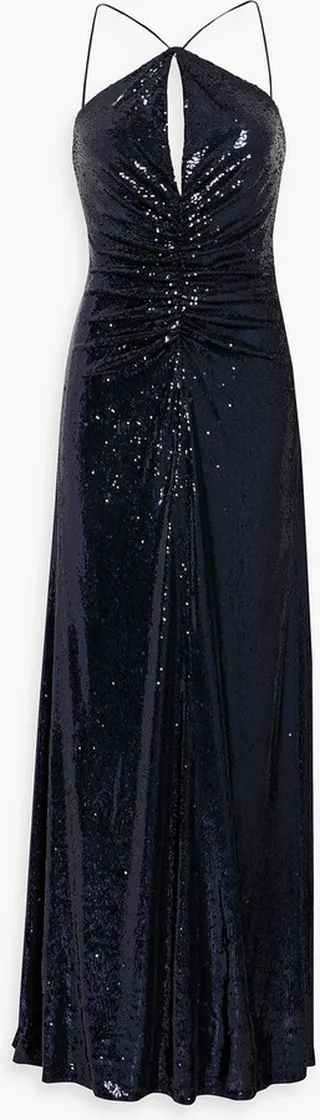 Maya cutout sequined stretch-tulle gown