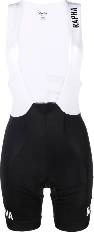 Black And White Pro Team Bib Cycling Shorts