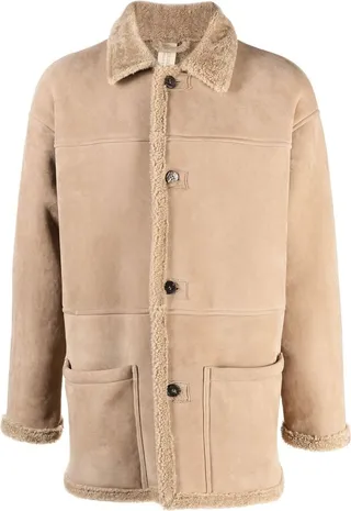 Leather Patchwork Coat
