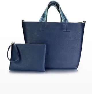 Leigh Pebble Leather Tote Bag