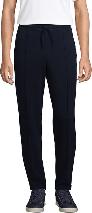 Lands' End Men's Sport Knit Elastic Waist Pull On Pant - Large - Radiant Navy