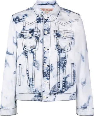 Blue Bleached Denim Jacket