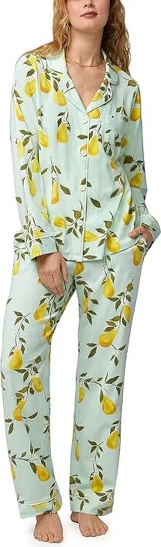 Bedhead PJs Long Sleeve Classic PJ Set (Pear Tree) Women's Pajama Sets