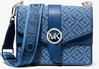 Greenwich Small Logo Jacquard Crossbody Bag