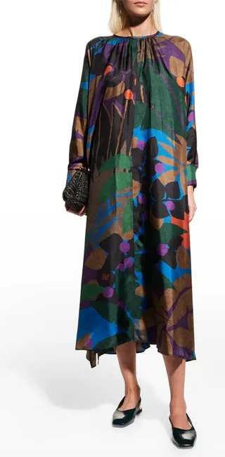 Azzurro Printed Maxi Dress