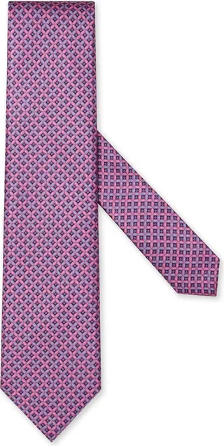 Graphic-Print Silk Tie