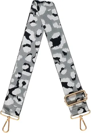 Johnny Loves Rosie - Luxe Light Grey Camo Print Bag Strap