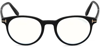 47MM Round Blue Block Optical Glasses