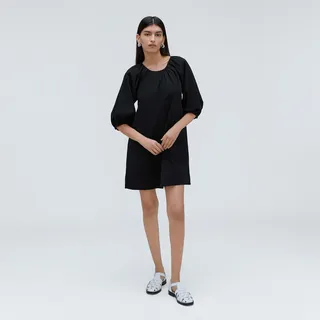 The Seersucker Puff Sleeve Dress