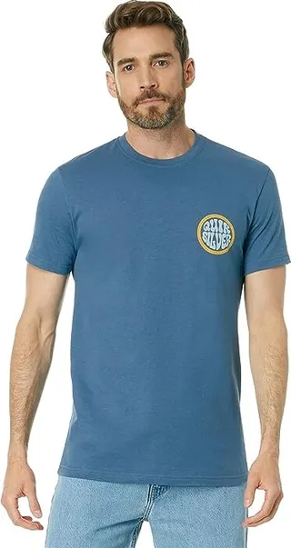 Quiksilver Bolder Type Short Sleeve Tee (Bering Sea) Men's Clothing