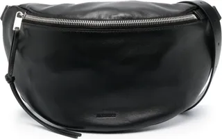 Logo-Embossed Leather Belt Bag